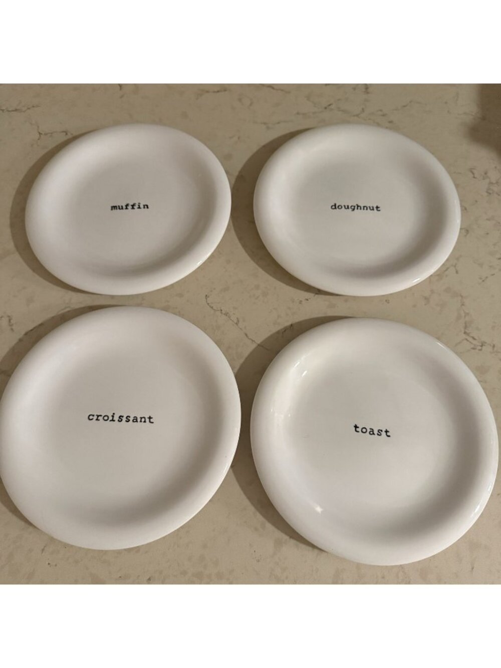 Pottery Barn Coffee House "breakfast "  Plates